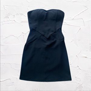 Urban behavior black mini dress mesh sides XS